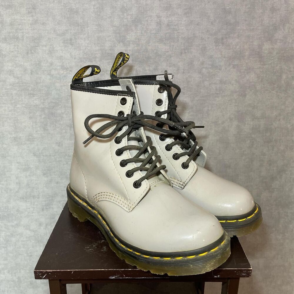 Dr. Martens grey boots